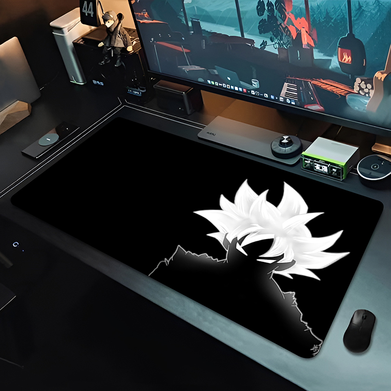 Gaming Keyboard En Mouse - แผ่นรองเมาส์อนิเมะ DBZ สีดำ ลายดราก้อนบอล ขนาดใหญ่ สำหรับคอมพิวเตอร์