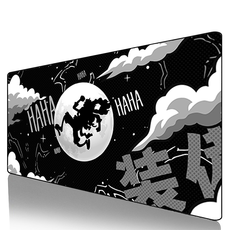 Gaming Keyboard And Mouse Pad - แผ่นรองเมาส์อนิเมะวันพีซ ลูฟี่ สำหรับโน้ตบุ๊ก คอมพิวเตอร์ คีย์บอร์ดขนาดใหญ่ กันลื่น