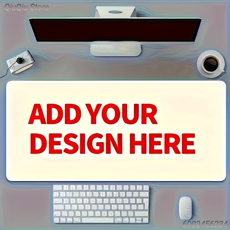 Gaming Keyboard And Mouse Pad - แผ่นรองเมาส์ลายภาพตามสั่ง แผ่นรองโต๊ะขนาดใหญ่กันลื่นกันน้ำ แผ่นรองคีย์บอร์ดสำหรับเล่นเกม ของขวัญภาพถ่ายสั่งทำพิเศษสำหรับเพื่อน