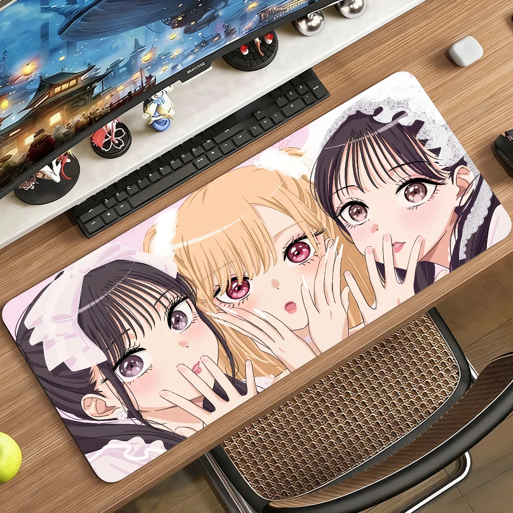 Keyboard Mouse Bundle Gaming - แผ่นรองเมาส์ลายสาวอนิเมะคาวาอี้ My Dress Up Darling มาริน