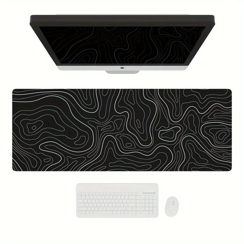 Gaming Keyboard And Mouse Pad - แผ่นรองเมาส์สำหรับเล่นเกมระดับมืออาชีพ ดีไซน์รูปทรงที่เหมาะสม ป้องกันการลื่น ทนทานต่อการสึกหรอ ใช้ได้กับคีย์บอร์ดคอมพิวเตอร์ เหมาะสำหรับใช้ในสำนักงาน