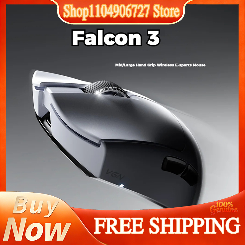 Gaming Keyboard Hand - เมาส์ไร้สาย VGN Falcon 3 สำหรับเล่นเกมโดยเฉพาะ แบตเตอรี่ใช้งานได้นาน