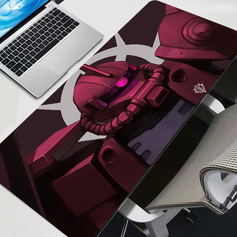 Gaming Keyboard And Mouse Mobile - แผ่นรองเมาส์ขนาด 90x40 ซม. ลายโมบิลสูทกันดั้ม สำหรับเกมเมอร์ แผ่นรองเมาส์ขนาดใหญ่สำหรับคอมพิวเตอร์