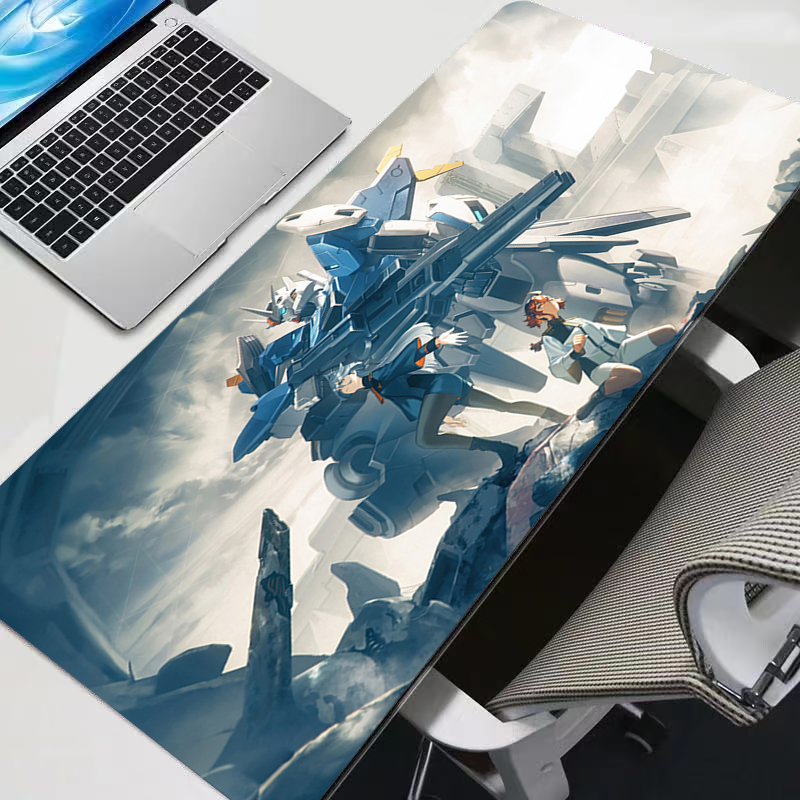Gaming Keyboard And Mouse Mobile - แผ่นรองเมาส์ขนาดใหญ่โมบายสูทกันดั้ม ออฟฟิศ ใหม่ แผ่นรองโต๊ะคอมพิวเตอร์ โต๊ะ คีย์บอร์ด