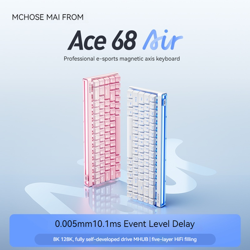 Gaming Keyboard Mechanical - คีย์บอร์ดแมคคานิคอล Mchose Ace68 Air Magnetic Axis