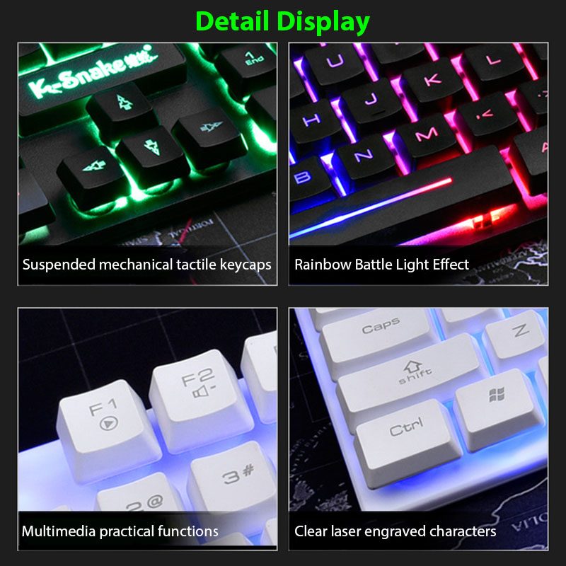 KM320 ชุดคีย์บอร์ดและเมาส์กันน - Gaming Keyboard And Mouse Combo บทวิจารณ์และราคา