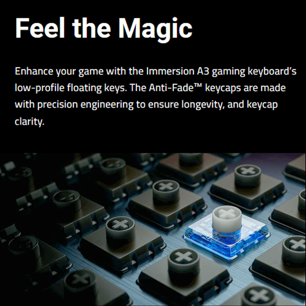 HEXGEARS A3 คีย์บอร์ดแบบกลไก K - Gaming Keyboard E Yooso บทวิจารณ์และราคา