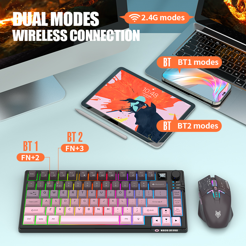 2.4G ชุดคีย์บอร์ดและเมาส์ไร้สา - Gaming Keyboard And Mouse Combo บทวิจารณ์และราคา