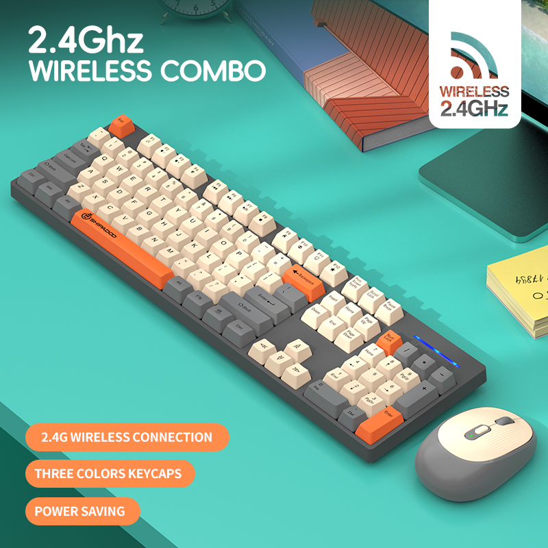 ชุดคีย์บอร์ดและเมาส์ไร้สาย 2.4 - Gaming Keyboard And Mouse Combo บทวิจารณ์และราคา