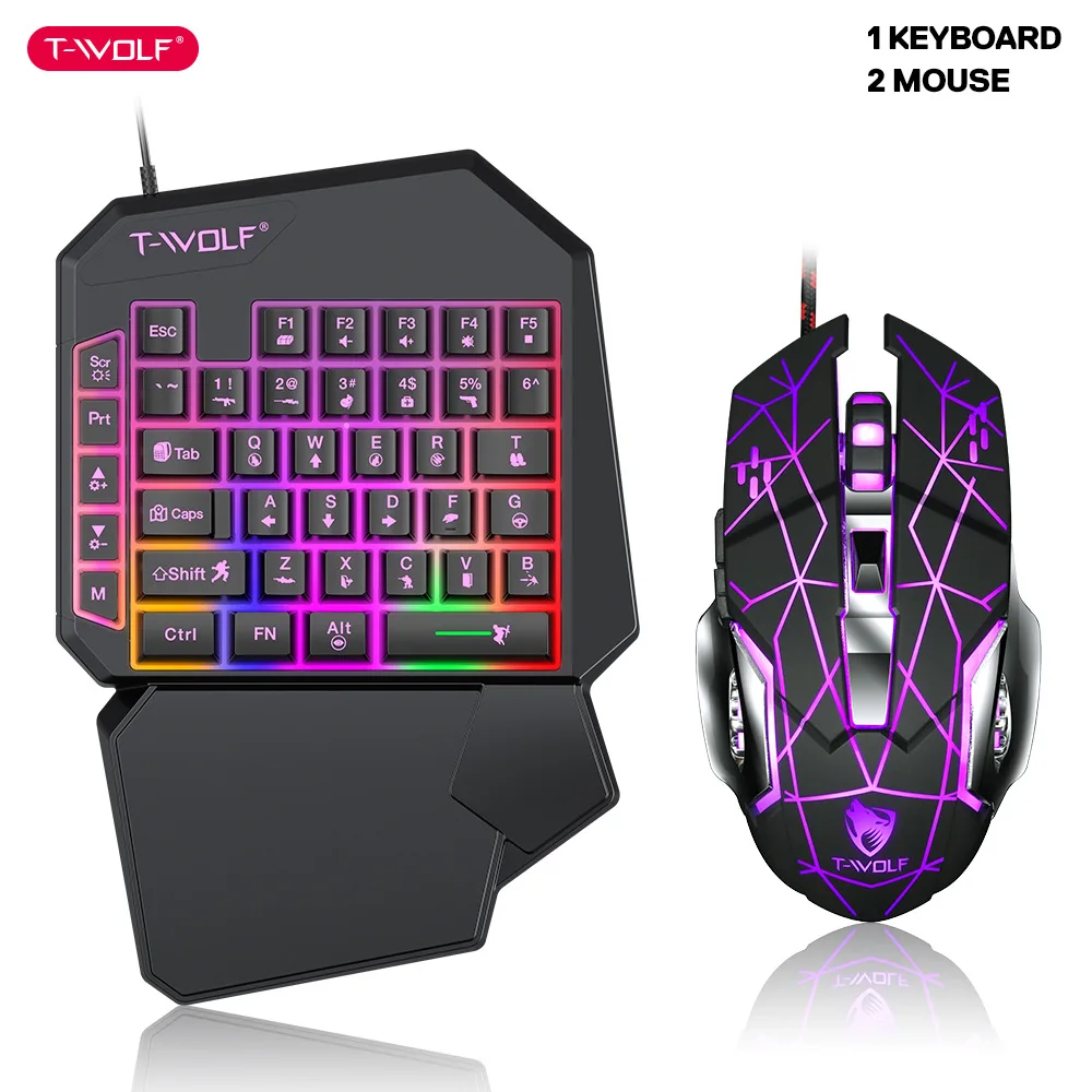 คีย์บอร์ดมือเดียว TF900 T-WOLF - Gaming Keyboard Hand บทวิจารณ์และราคา