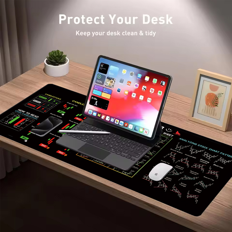 แผ่นรองเมาส์หนังลายเทียนหอมขนา - Gaming Keyboard And Mouse Pad บทวิจารณ์และราคา