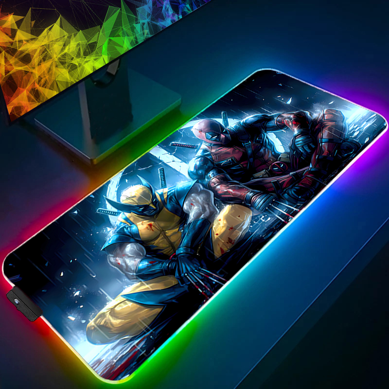แผ่นรองเมาส์ LED สำหรับเล่นเกม - Gaming Keyboard En Mouse บทวิจารณ์และราคา