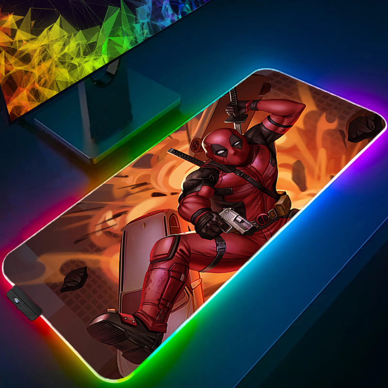 แผ่นรองเมาส์ LED สำหรับเล่นเกม - Gaming Keyboard En Mouse บทวิจารณ์และราคา