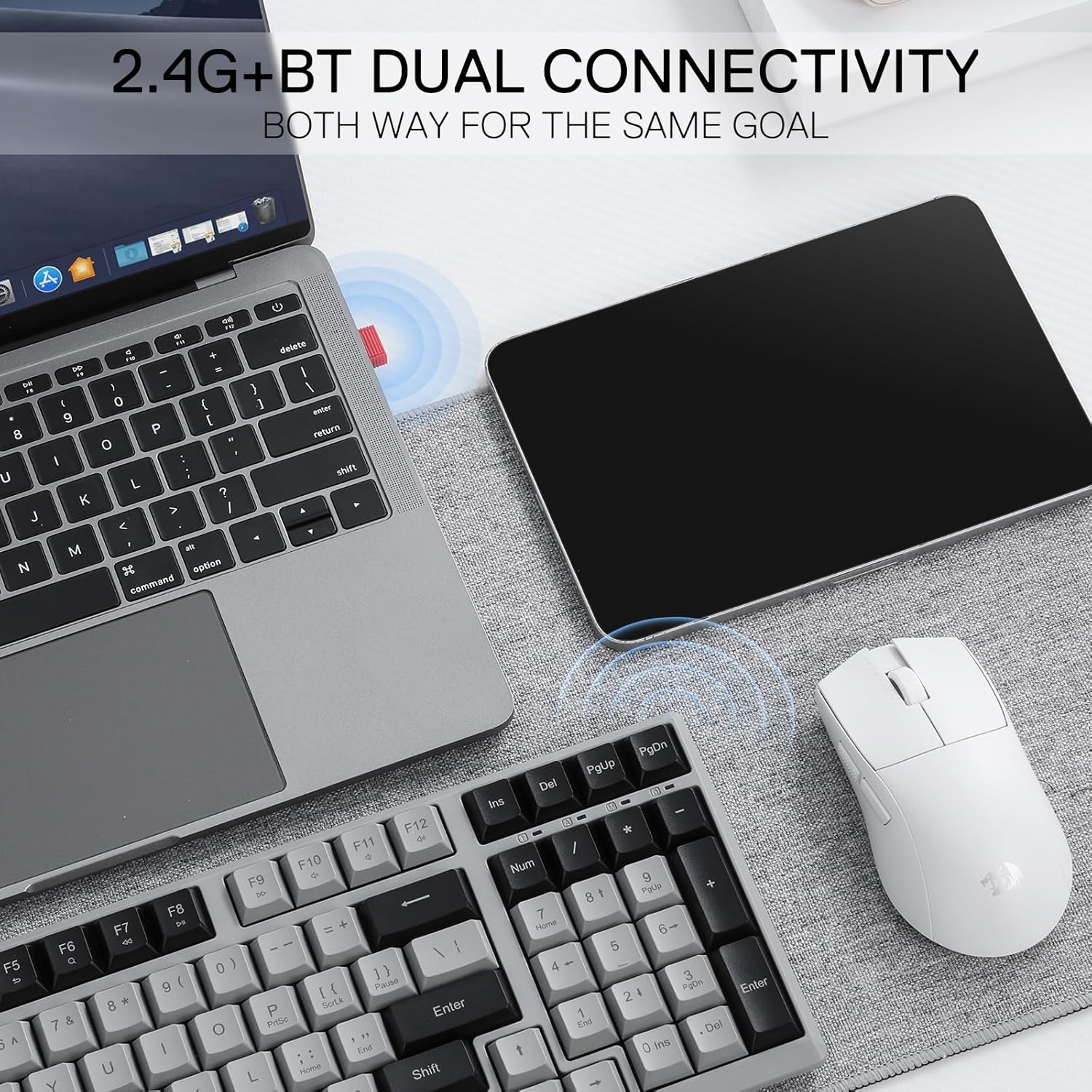 Redragon BK7114 2.4G BT ไร้สาย - Gaming Keyboard E Yooso บทวิจารณ์และราคา