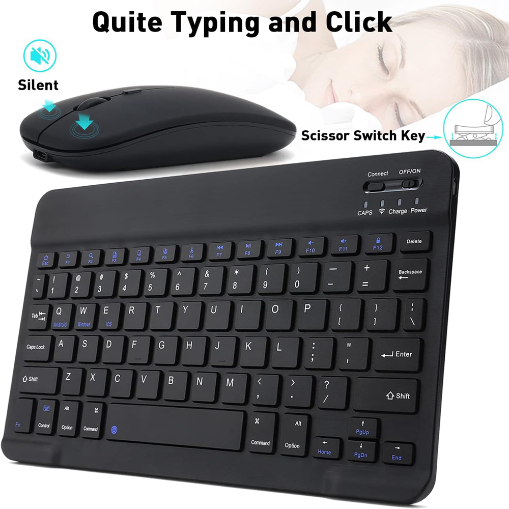 10 นิ้วคีย์บอร์ดไร้สายบลูทูธมิ - Gaming Keyboard Mechanical Wireless บทวิจารณ์และราคา