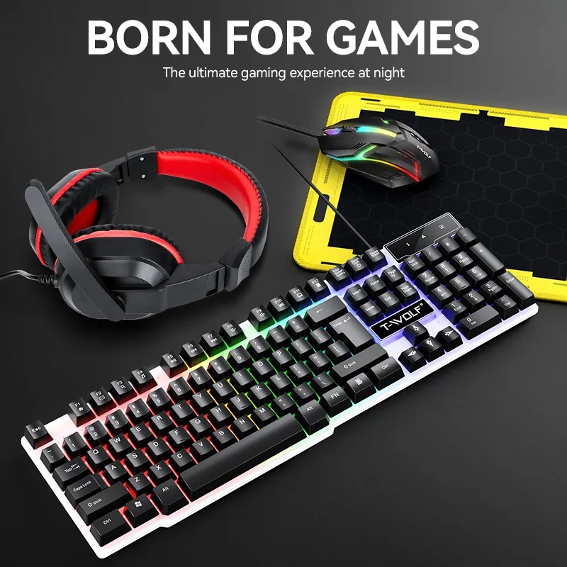 ชุดคีย์บอร์ดและเมาส์ USB ใหม่ส - Gaming Keyboard And Mouse Combo บทวิจารณ์และราคา
