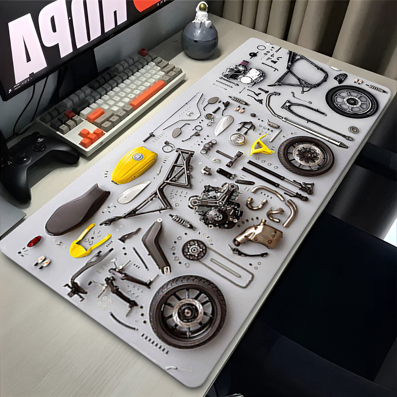 แผนภาพการถอดประกอบ แผ่นรองเมาส - Gaming Keyboard And Mouse Pad บทวิจารณ์และราคา