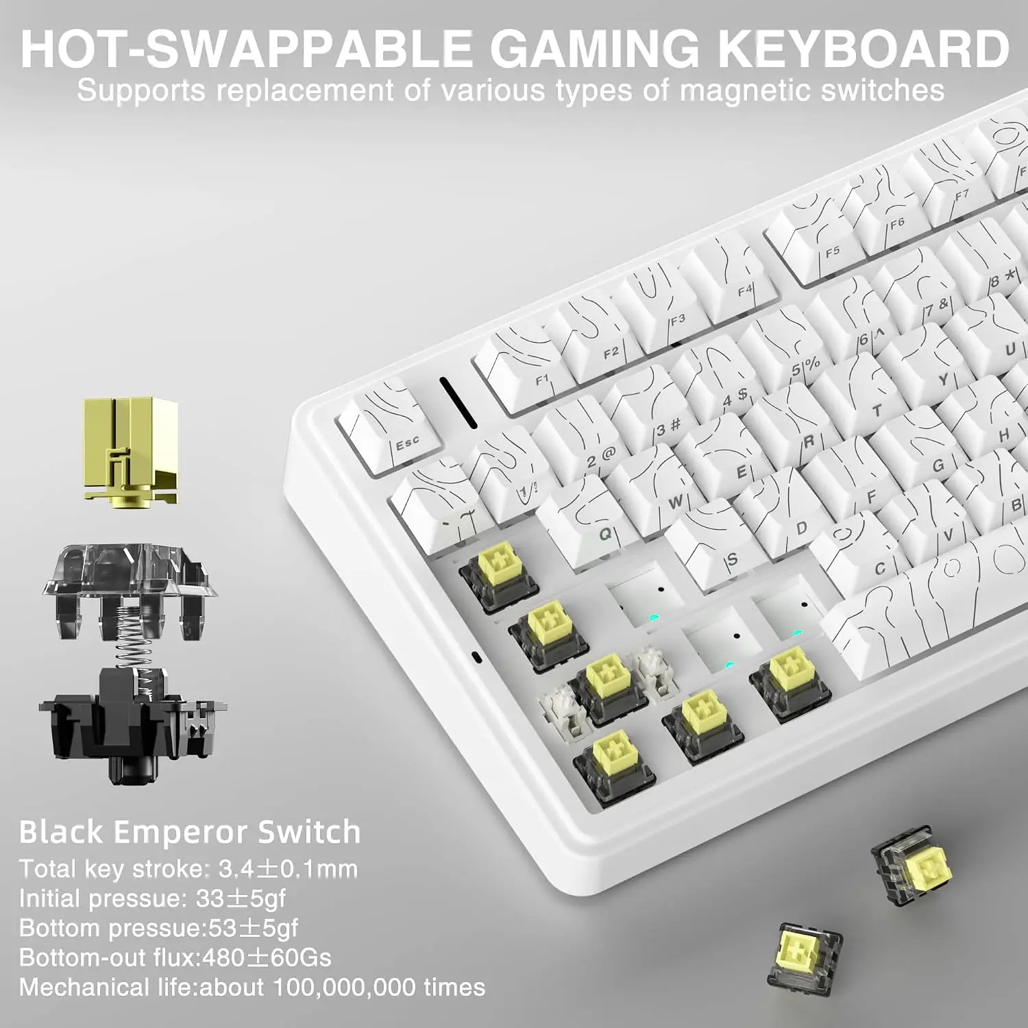 AULA F75 HE คีย์บอร์ดแม่เหล็ก  - Gaming Keyboard Mechanical บทวิจารณ์และราคา