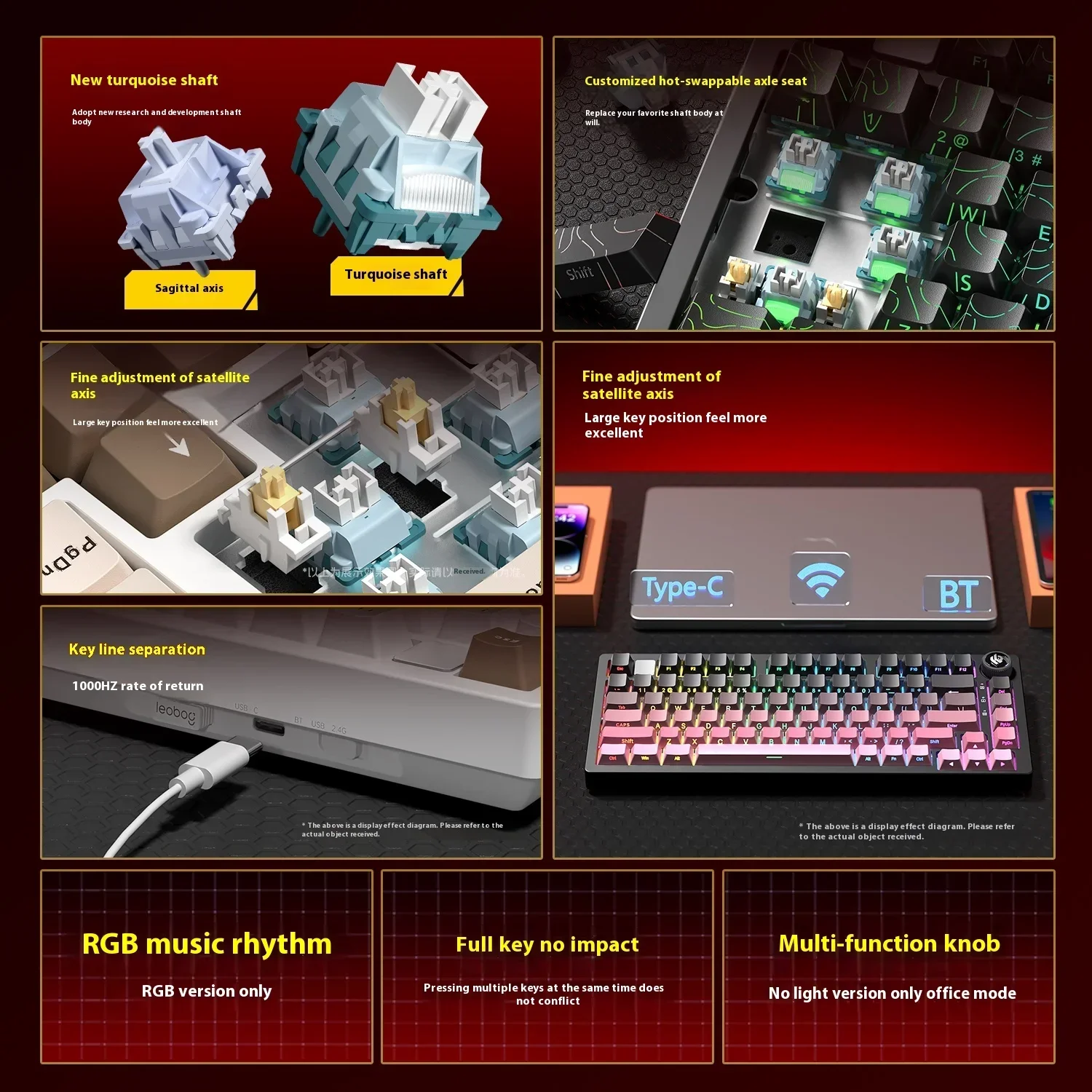 Leobog Hi75C Hi75 Hi75C Pro อล - Gaming Keyboard Number Pad บทวิจารณ์และราคา