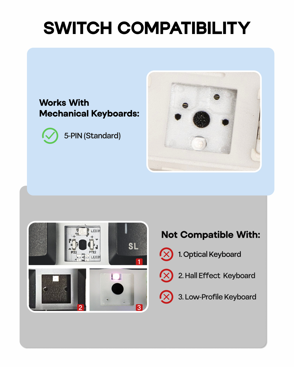 ชุดสวิตช์สัมผัส EPOMAKER จำนวน - Gaming Keyboard Mechanical Wireless บทวิจารณ์และราคา