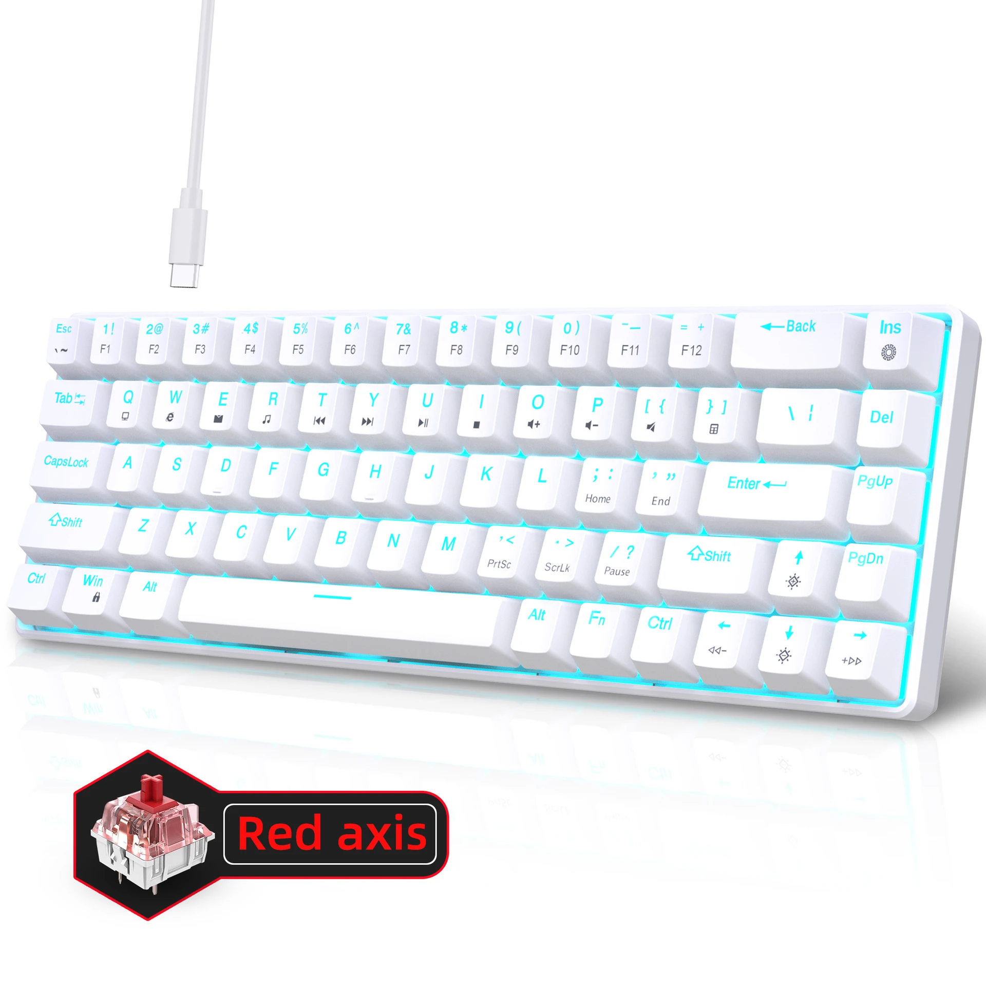 คีย์บอร์ดเกมมิ่งแบบกลไก 60% US - Gaming Keyboard Budget บทวิจารณ์และราคา